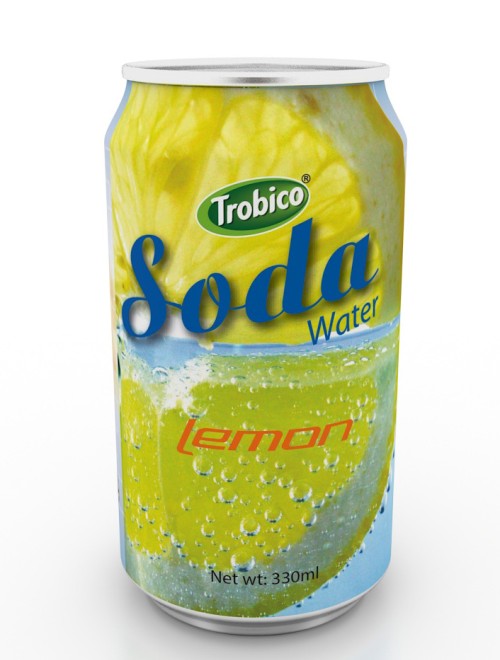 330ml soda water lemon flavor